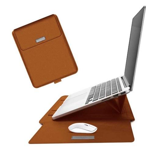 이코노미쿠스 거치대겸용 맥북 LG그램 삼성 노트북 파우치 커버 가죽 - 파우치 | 쿠팡