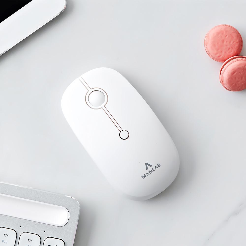BM101 멀티페어링 충전식 휴대용 무소음 블루투스 마우스 애플 노트북 맥북