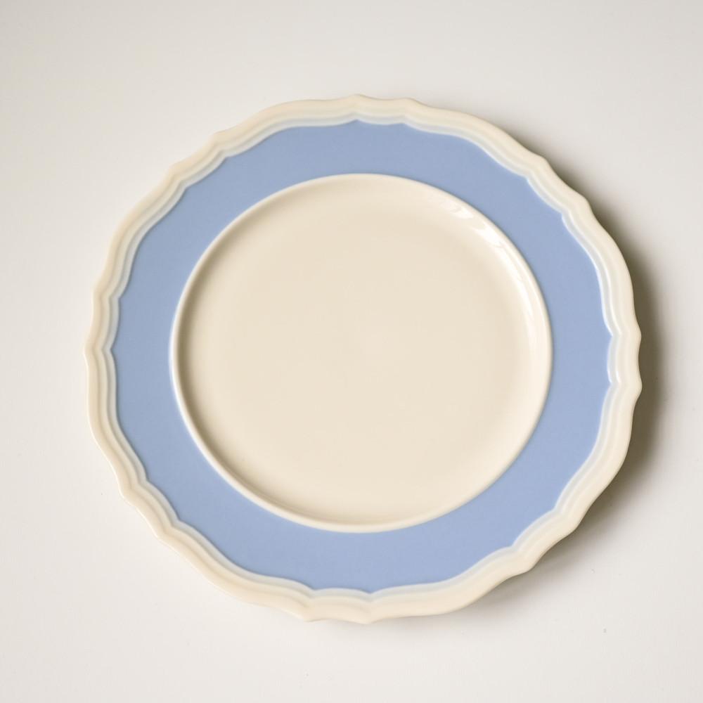 레어 빈티지 레녹스 셰필드 블루 디너 플레이트