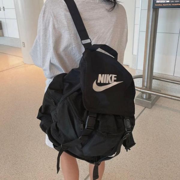 자수 로고 백팩