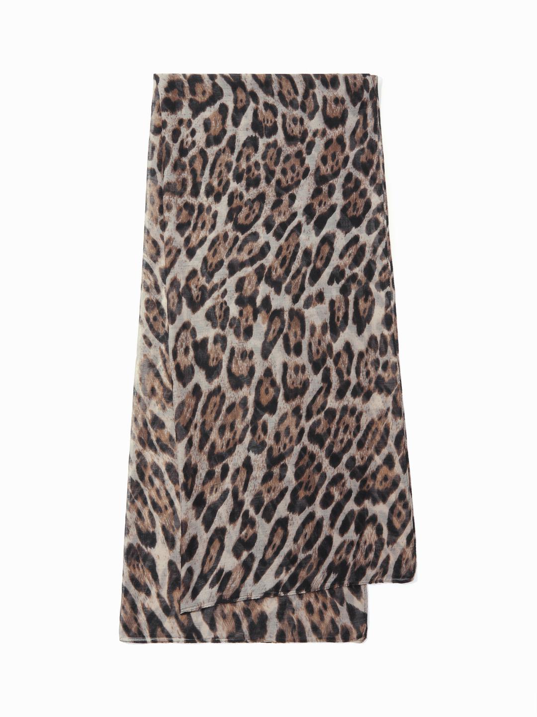 LEOPARD PRINT SCARF