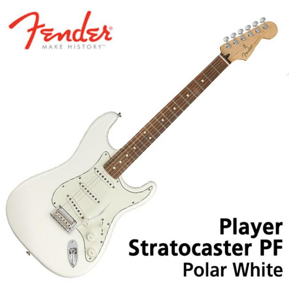 펜더 일렉기타 Fender Mexico Player Stratocaster PF Polar White 014-4503-515