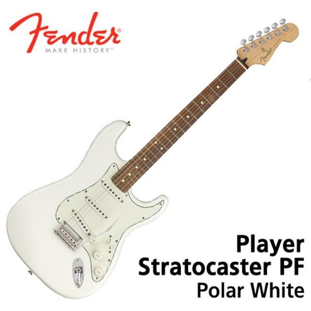 펜더 일렉기타 Fender Mexico Player Stratocaster PF Polar White 014-4503-515