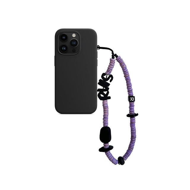 nature beads phone strap violet