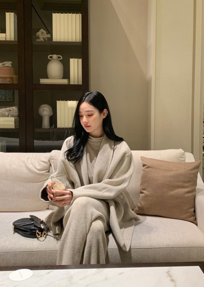 아떼 숄 핸드메이드 코트