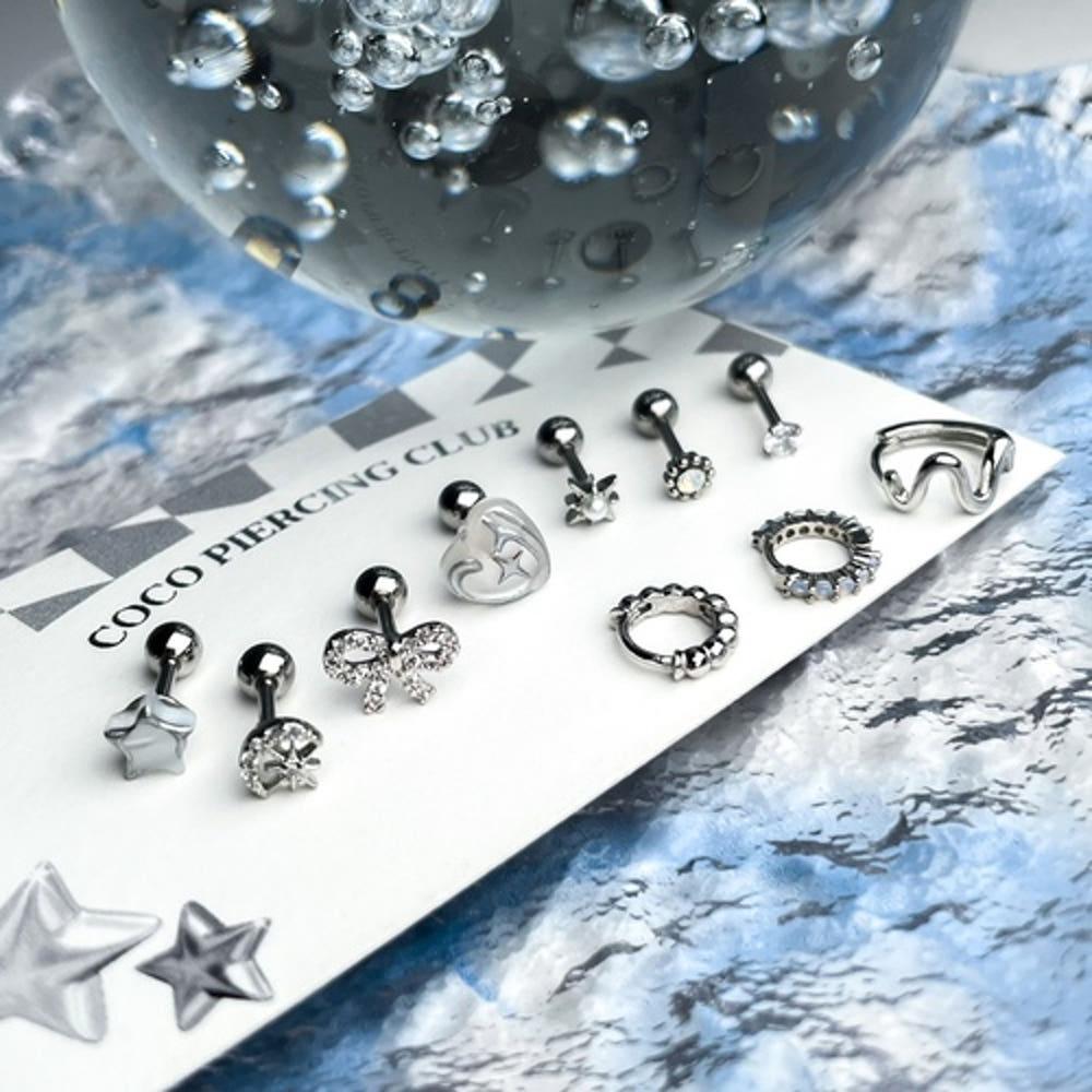 화이티 슬릿 몬트 피어싱 조합 / 귀테리어 세트