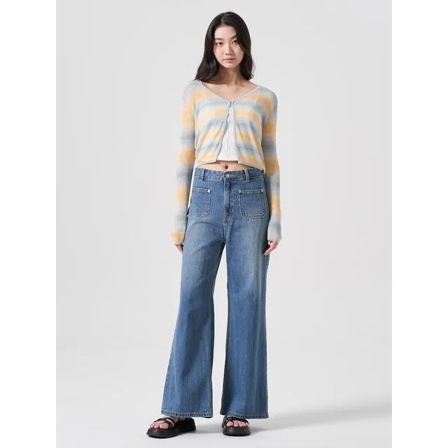 부츠컷 팬츠 블루 (354821JP1P) 여성
