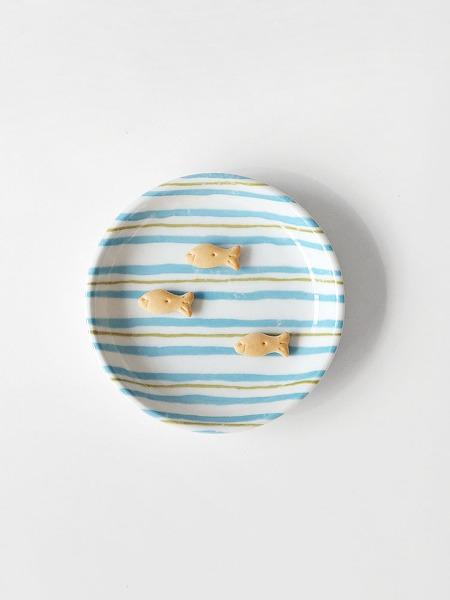 스트라이프 접시 15cm 3colors