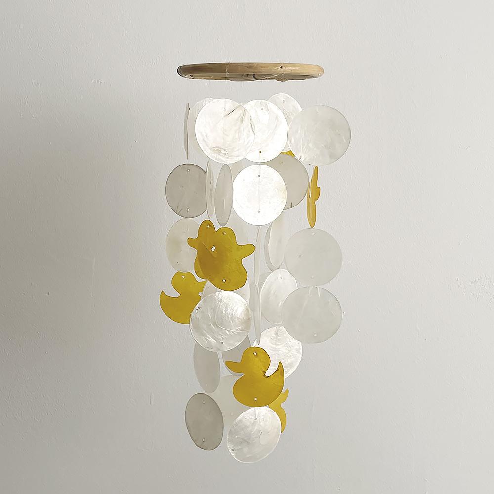 [21USE_0294]호유즈동물원 우유푸딩 자개모빌 DIY-KIT(오리)_옐로우