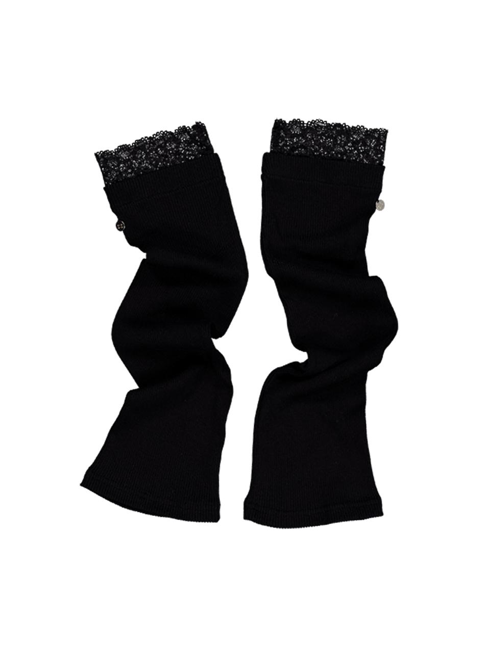 LACE LEG WARMER / BLACK
