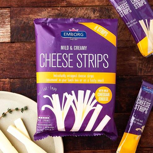 엠보그 치즈 스트립스 8개입, 168g, 1개 - 치즈/유가공품류 | 쿠팡