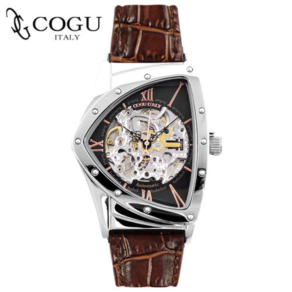 [COGU 코구시계] K059BKD [한국본사정품] 오토매틱 가죽밴드시계 male