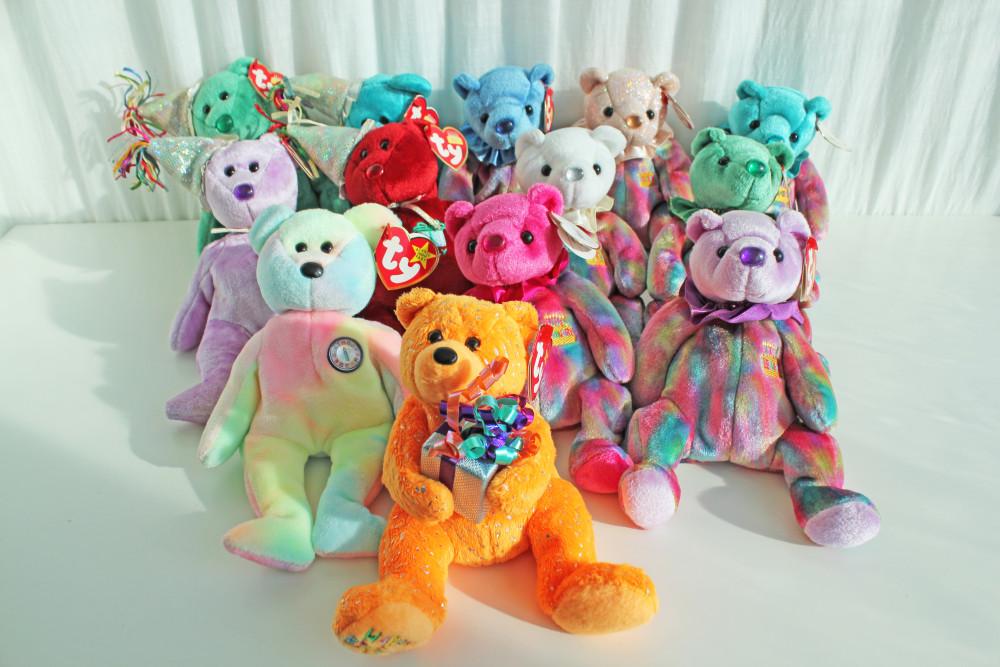 ty베어 인형 - 탄생석 생일곰 해피버스데이 생일 ty 중형 22cm [빈티지]