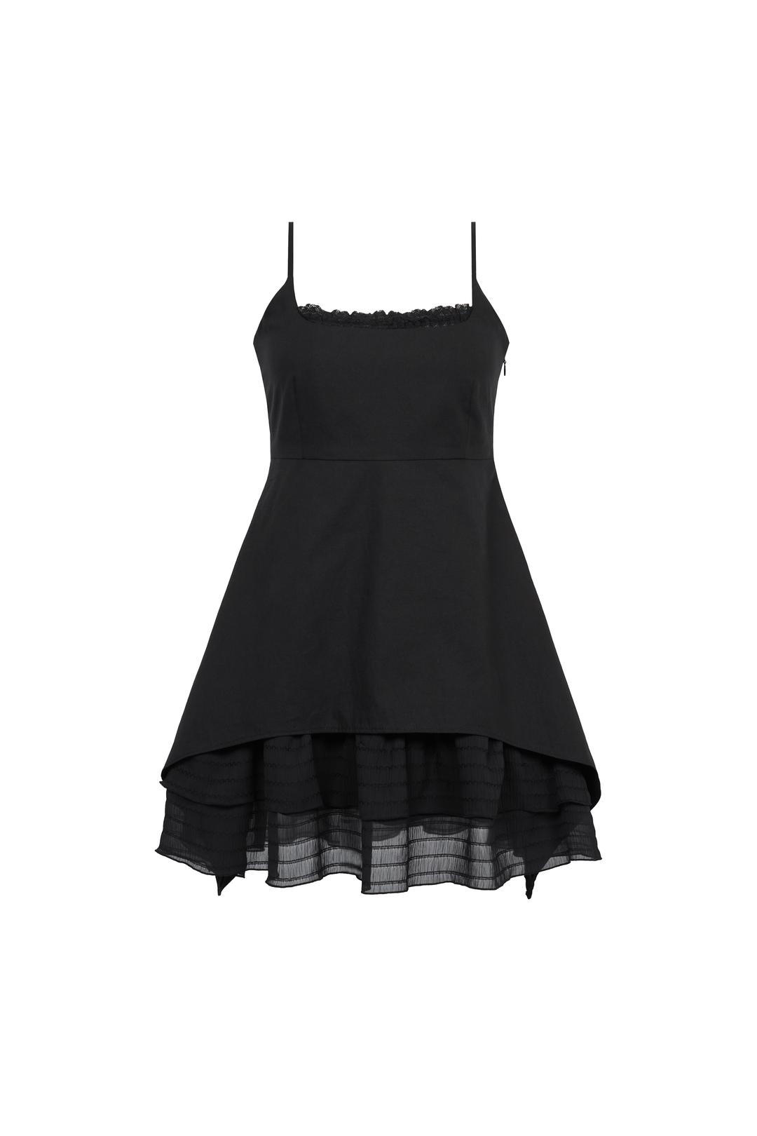 Ruffle dress (Black)