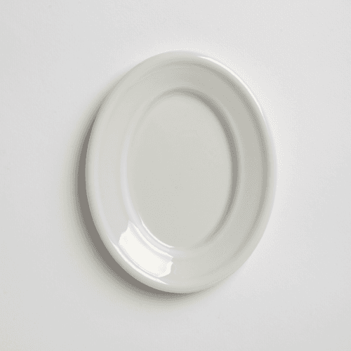 50. Milk oval plate L