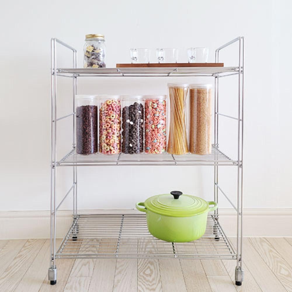 국산 메탈 심플한 레귤러 폭350 3단/4단/5단 선반 조립식 주방 베란다 거실 다용도수납 : 랙모아