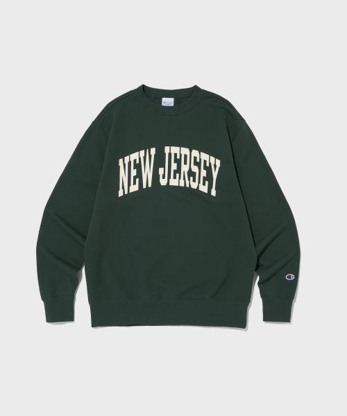 뉴저지 CVC 크루넥 스웨트셔츠 Dark Green