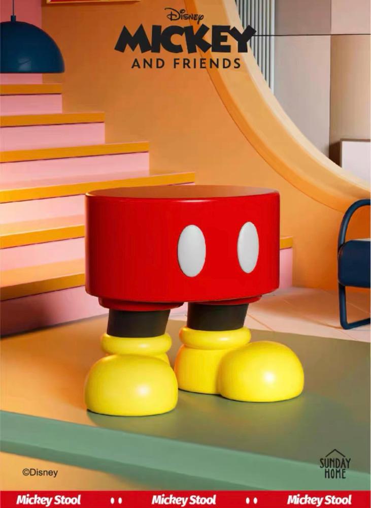 디즈니 정품 미키 스툴 신발장의자 현관스툴 아이의자