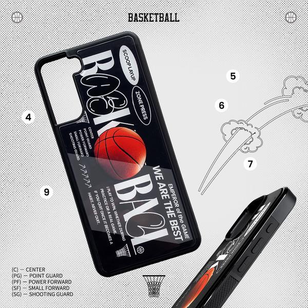basketball black 글래스 범퍼케이스