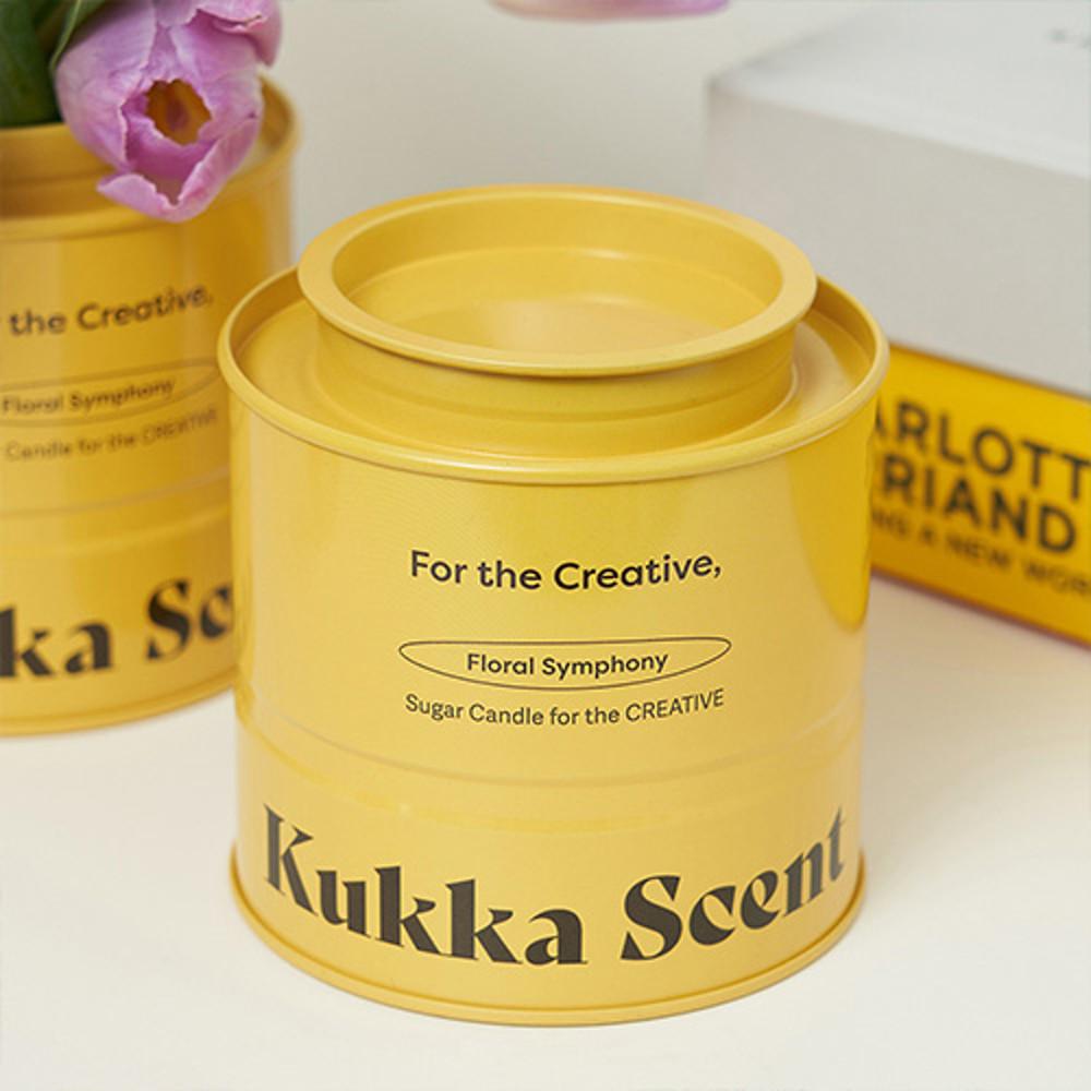 꾸까센트 꽃시장향 / 슈가캔들 100% 식물성 향초 캔들 집들이 선물