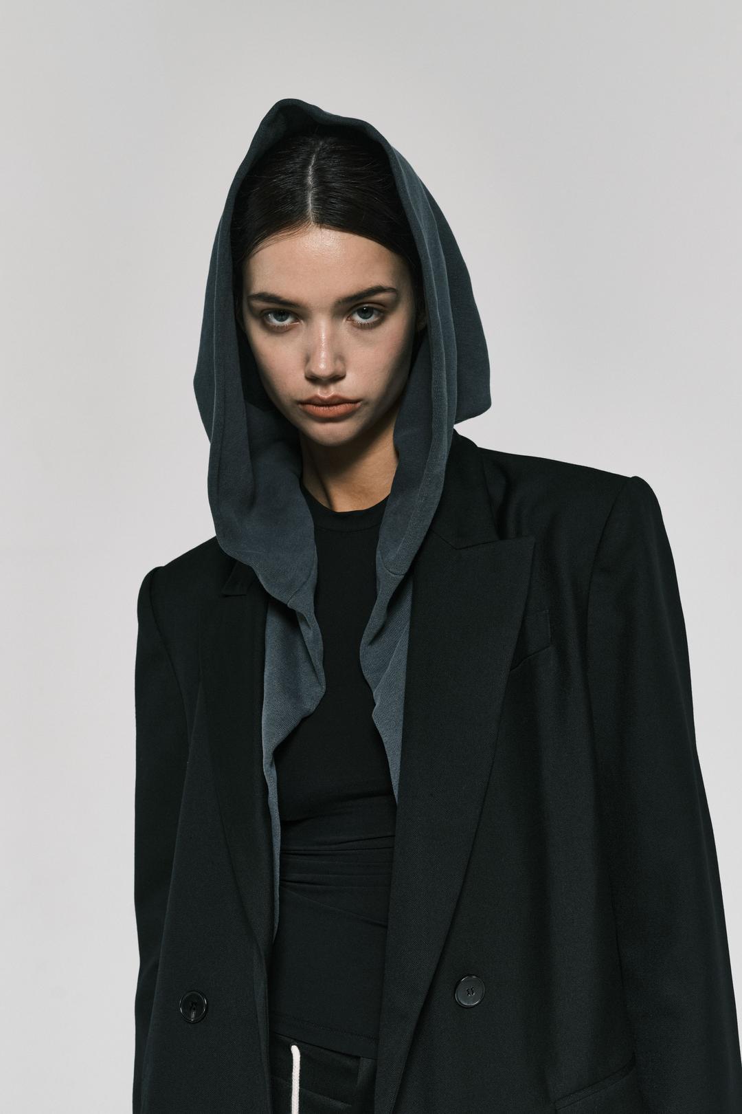 루즈 핏 후드 자켓