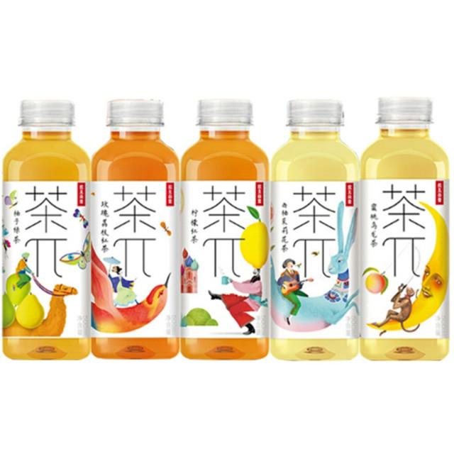 차파이 홍차 우롱 녹차500ml 복숭아 유자 리치 자몽