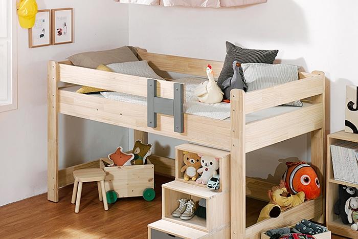 플럼 원목 벙커침대_매트포함 GM236C