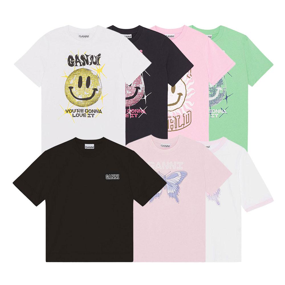 23SS 가니 스마일 반팔 티셔츠 0T3205