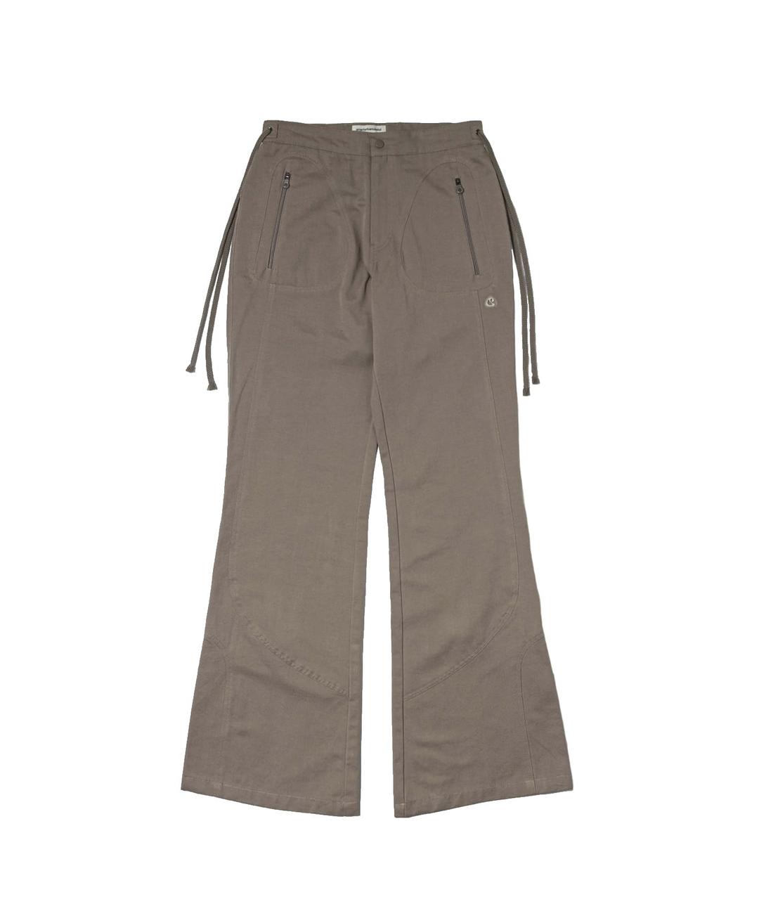 PANELED BOOTCUT PANTS WARM BEIGE
