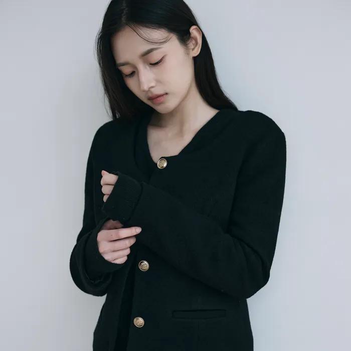 Mone tweed jk (black)