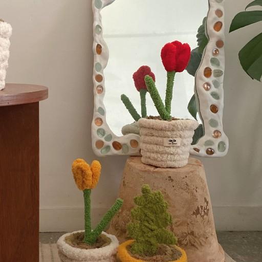 [게으른놈놈_]포근식물*`☆___튤립.ver 팟커버인형