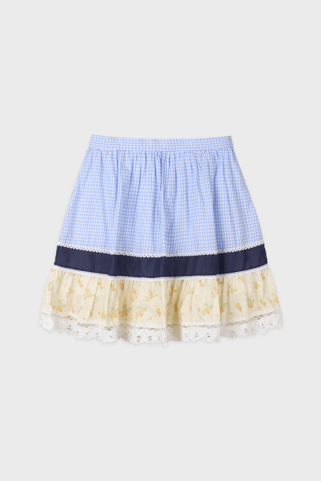 SN Floral Mix Skirt (Blue)