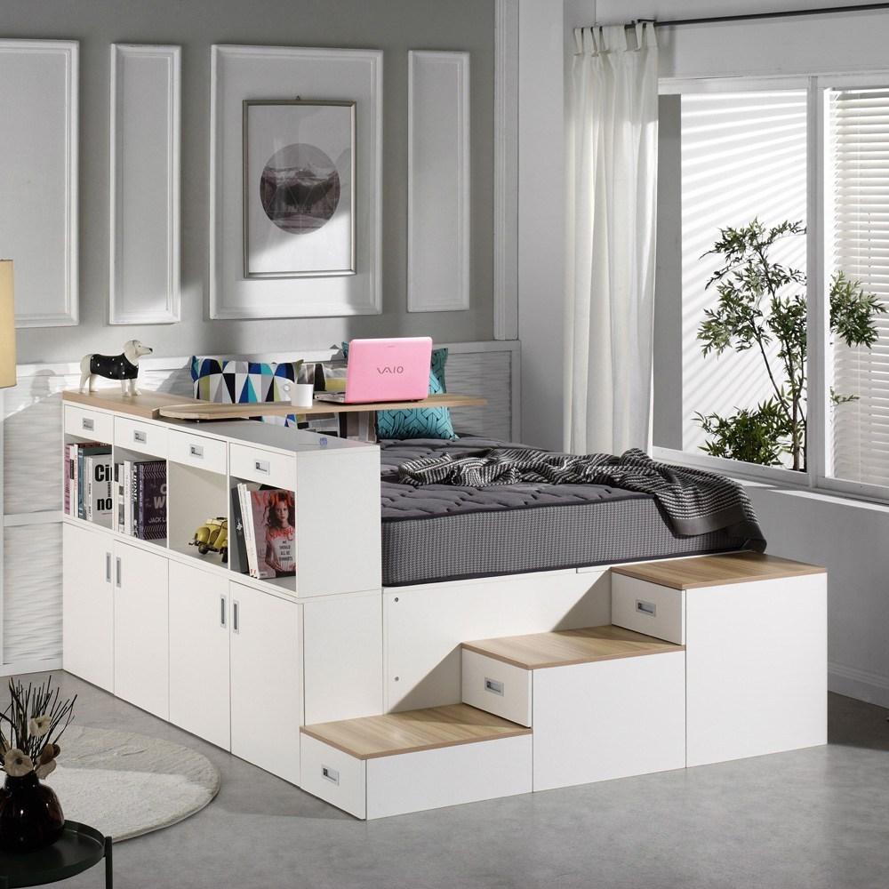 스텝스 평상형 수납 계단 침대 - 침대 | 쿠팡