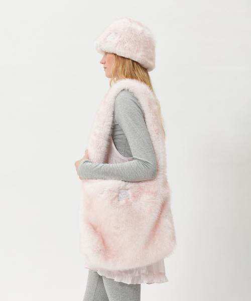 Haze Fur Shoulder Bag (pink)