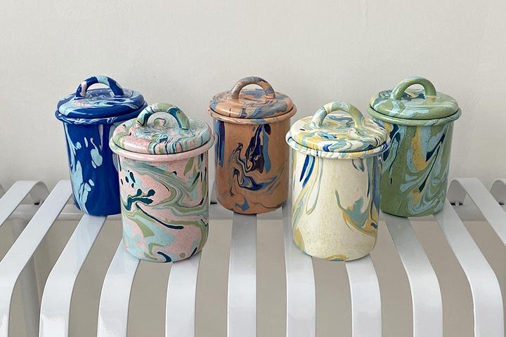 뉴마블 Jar 법랑 보관용기 캐니스터