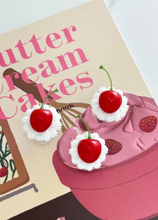more sweet! 체리 케이크 데코덴 그립톡