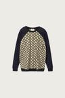 DOT RAGLAN SWEATSHIRT DARK LAKE