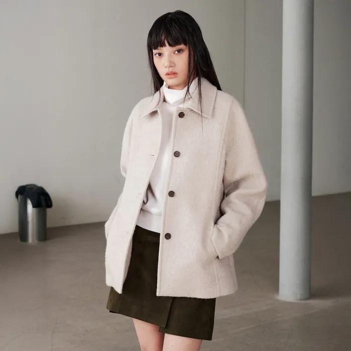 Hourglass Short Coat  Ivory (KE5X30M160)