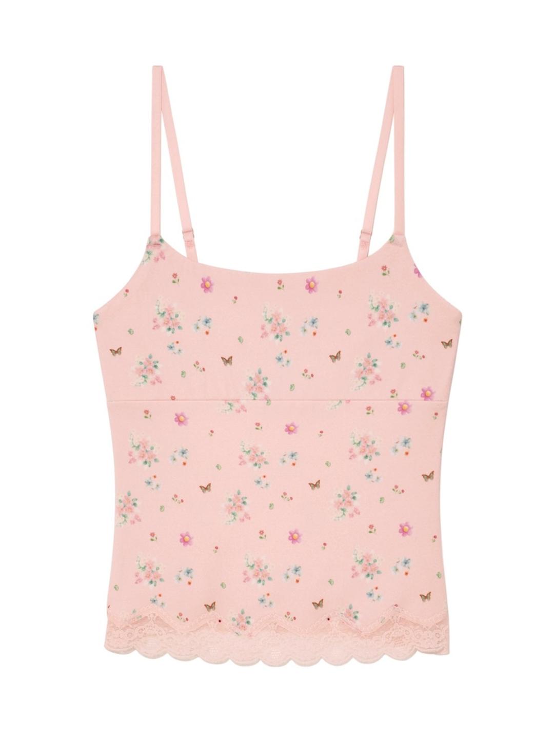 [2/12~] HEART LACE CAMI (PINK BOUQUET)