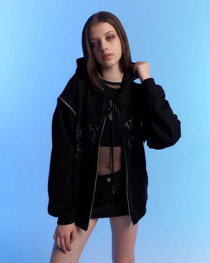 Hollywood Sadcore zip-up (Montana Blue)