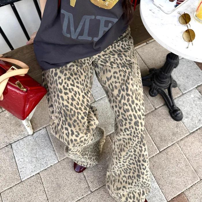 [29CM 단독][리오더] Chouetties by LUCKY CHOUETTE_Low-Rise Leopard Denim Pants (beige)_LAPDX25400BEX