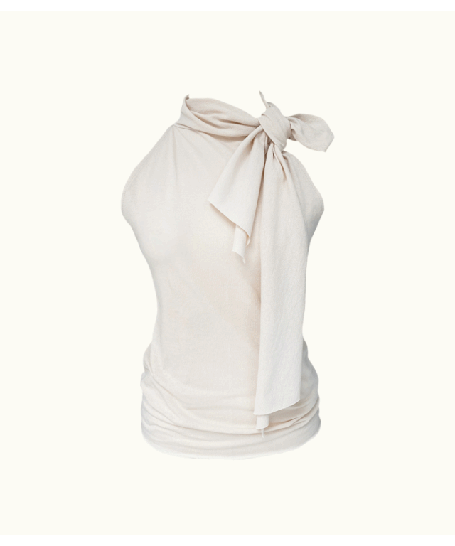 Mory halterneck sleeveless top (2colors)