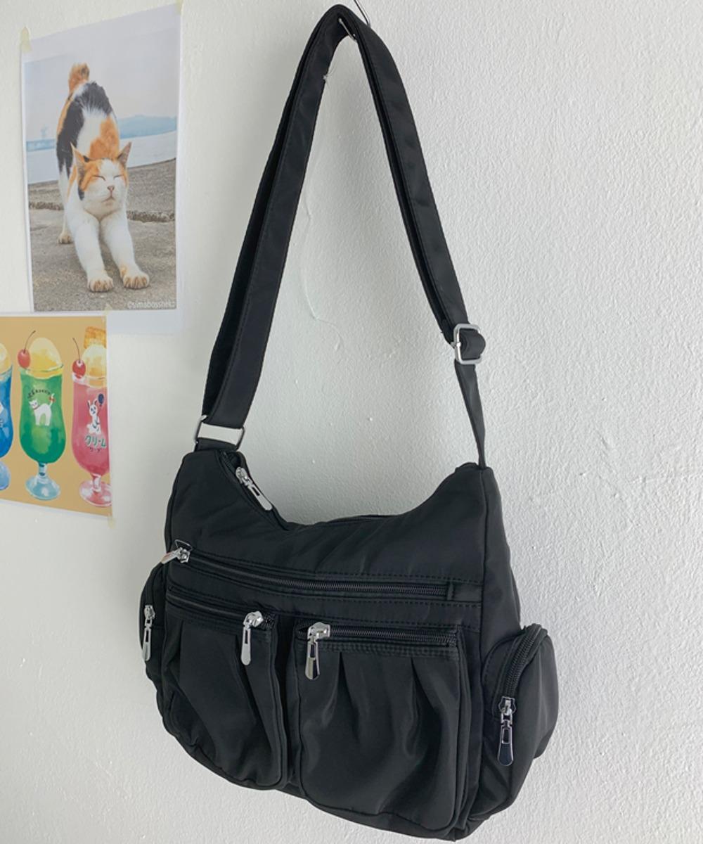 듀얼 포켓 크로스백