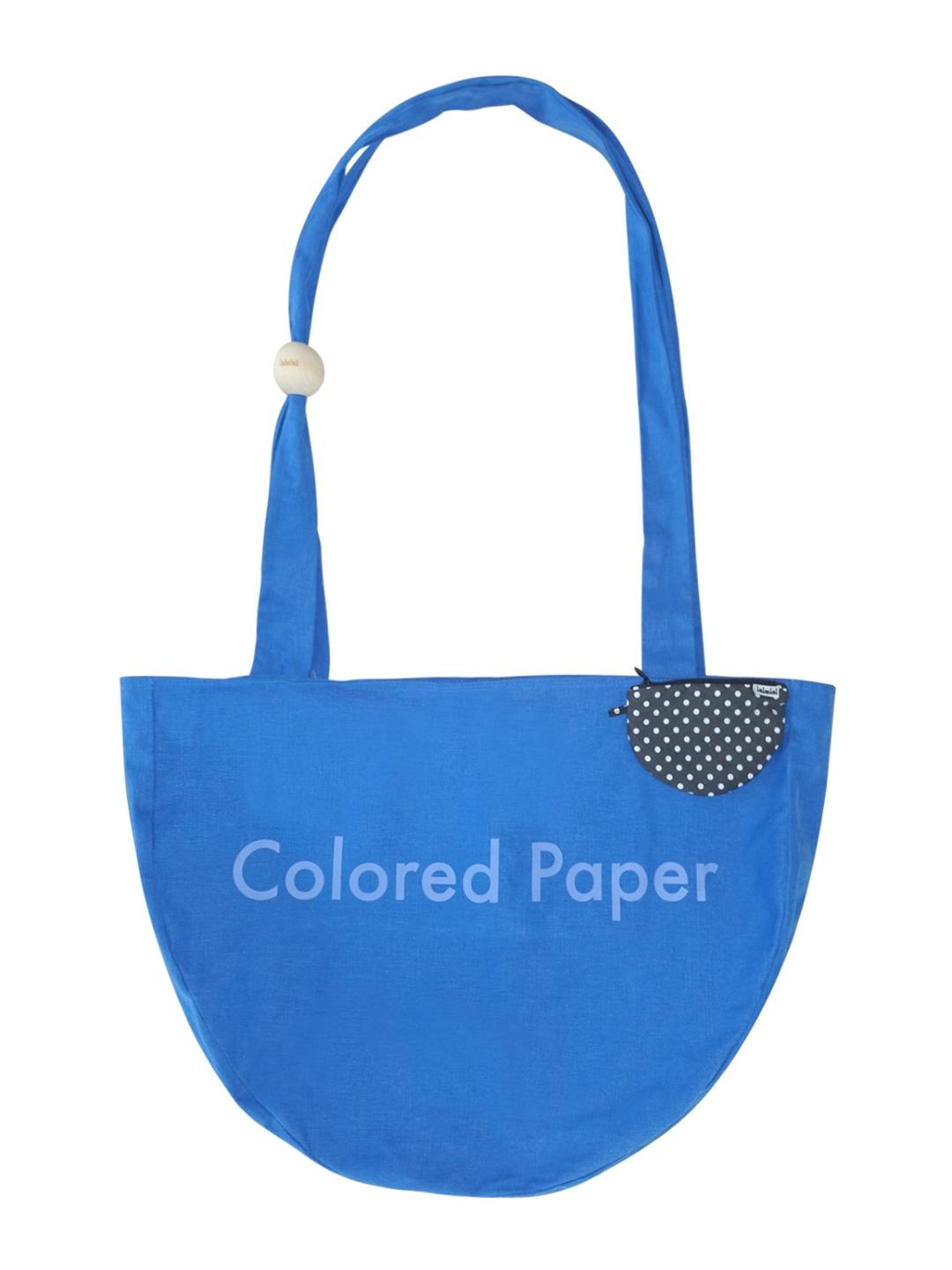 colored paper bag_blue