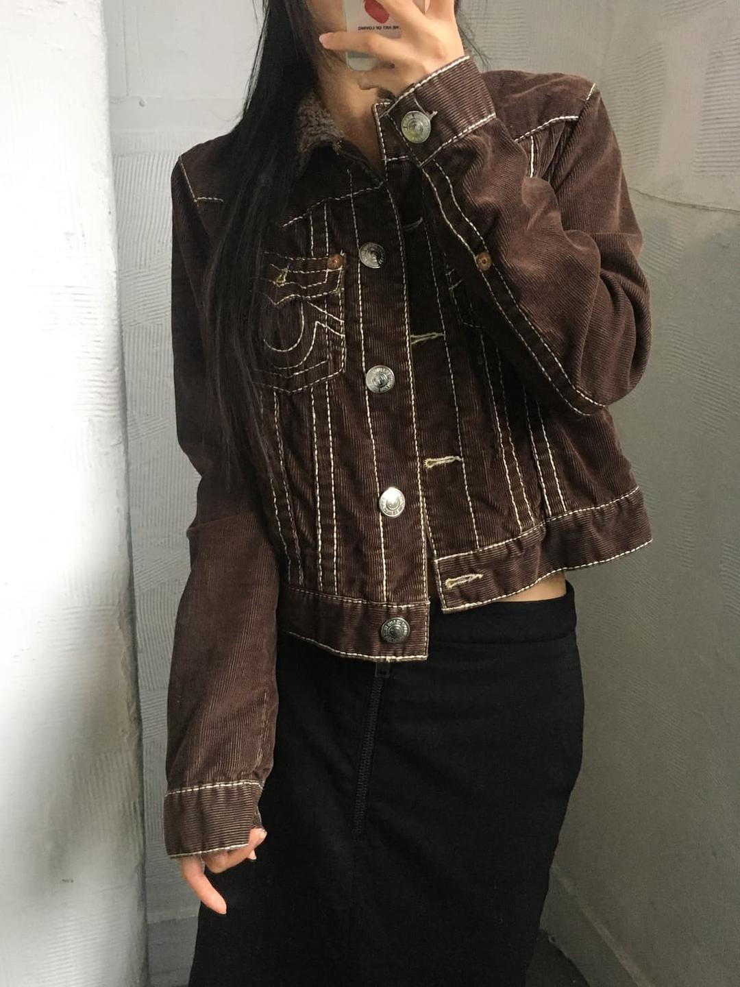 True Religion 트루릴리전 브라운컬러 코듀로이 웨스턴 자켓 | 후루츠패밀리