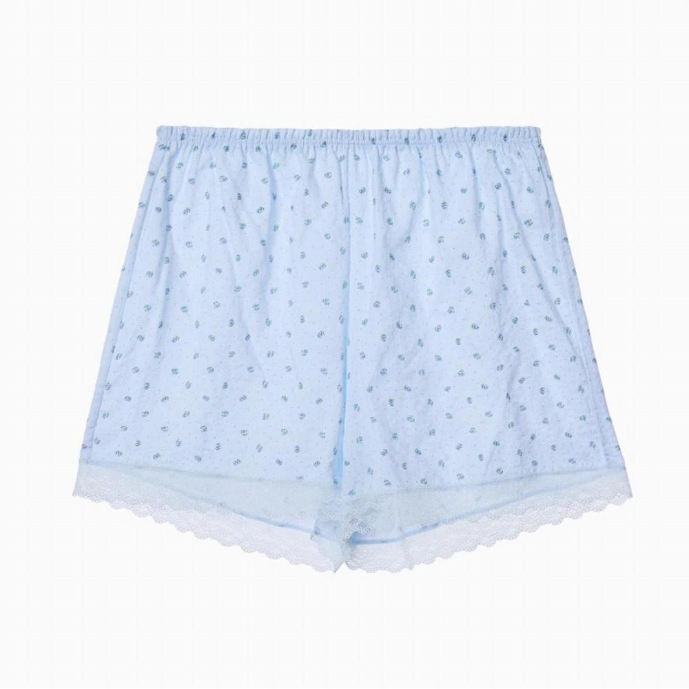 [JAJU/자주] 여 코튼레이온 레이스 슬립 하의_블루