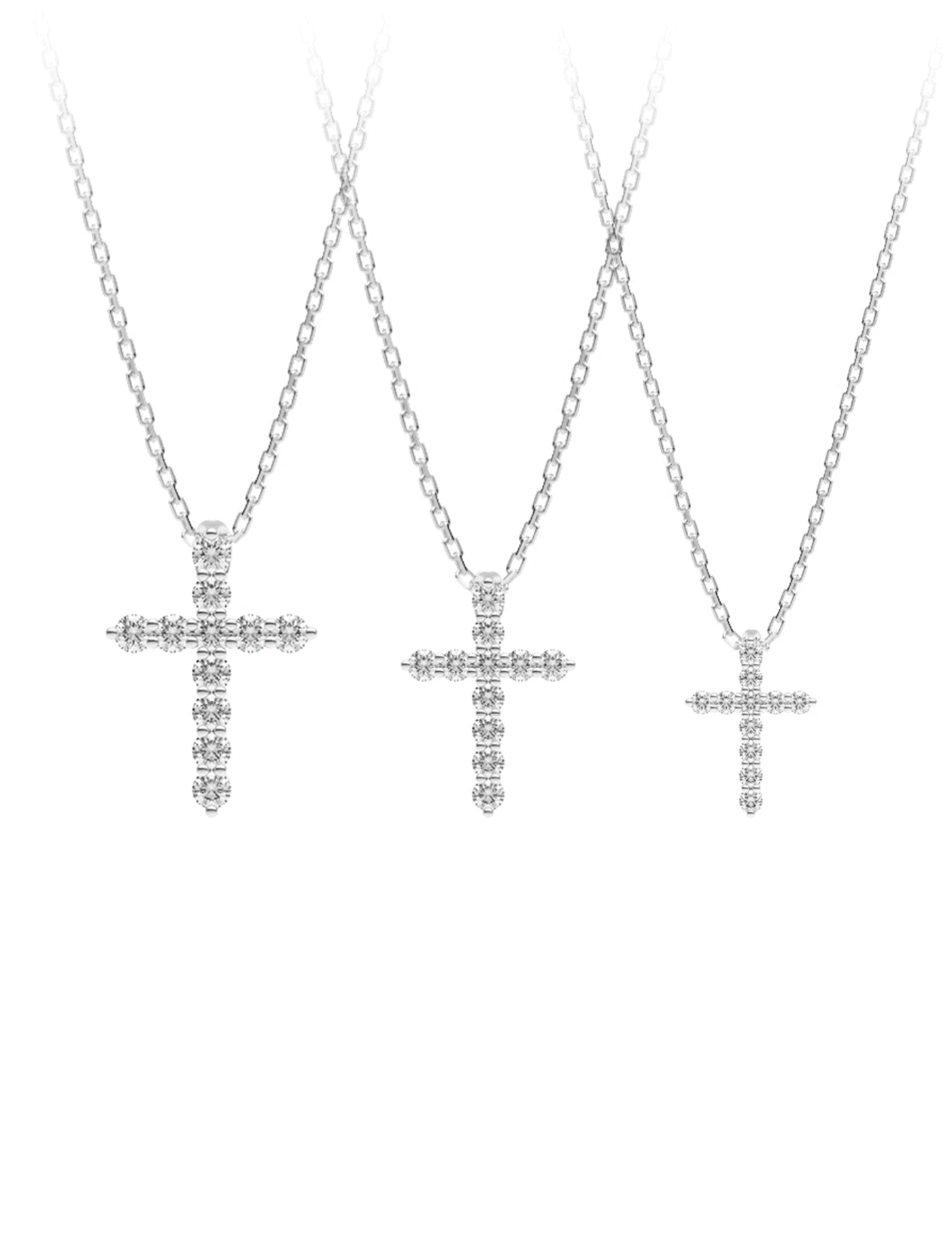 [기간 한정] Ice croce carat necklace