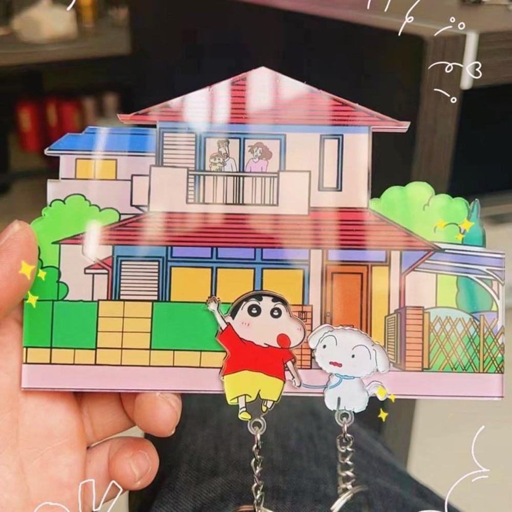 짱구 현관문 열쇠 걸이 키홀더 키링 세트