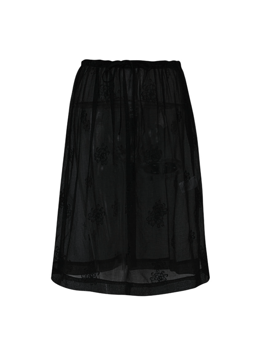 Chloe See Through Skirt (Black)