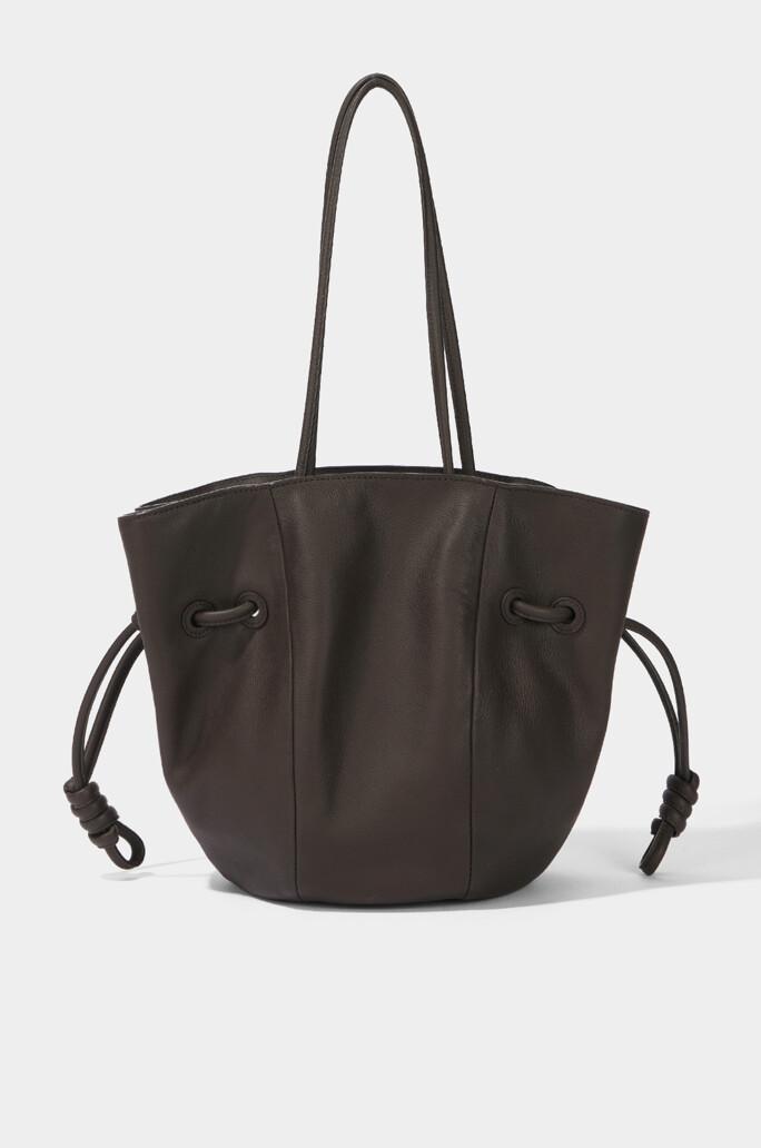 [LANVIN COLLECTION] 노트 스트랩 레더 버킷백